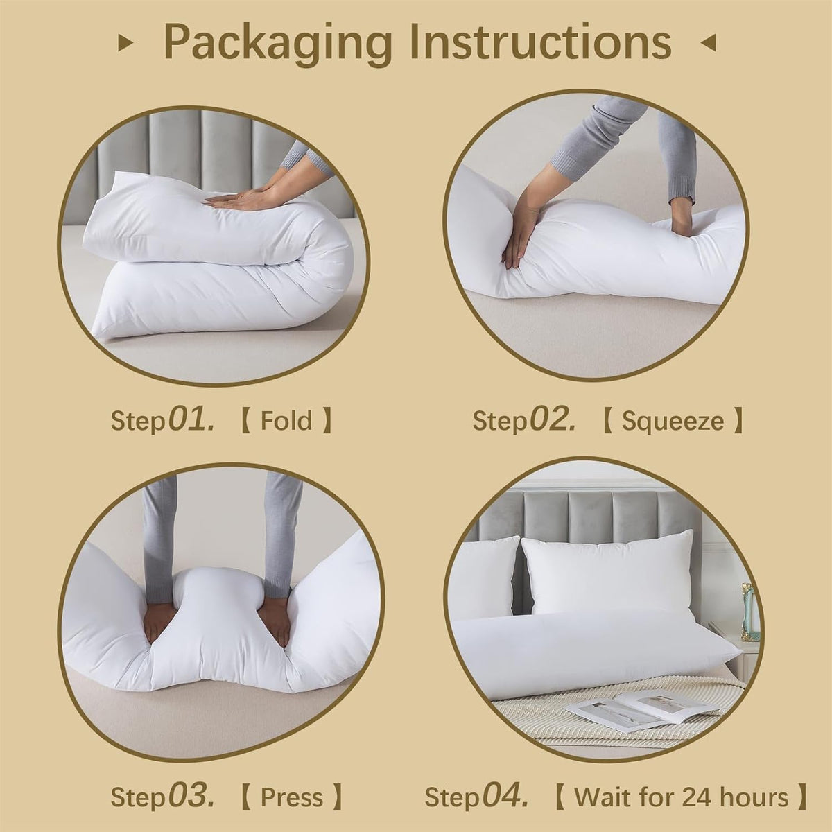 Memory Foam Body Pillow Insert,Bed Pillow for Adults