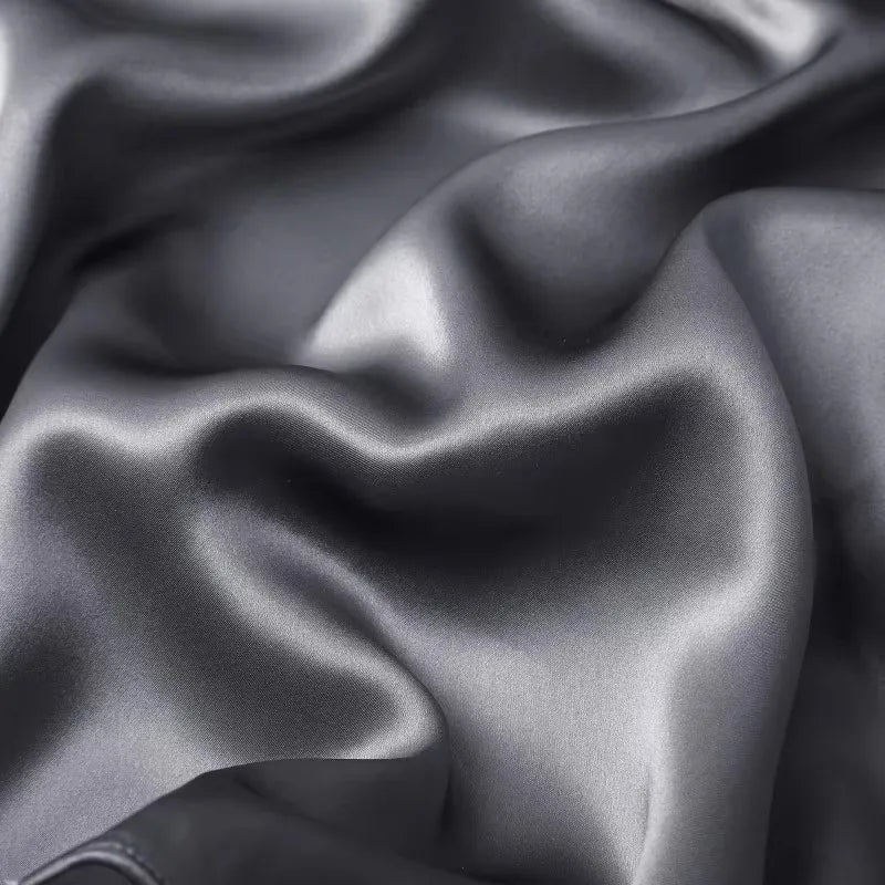 Nordic Silk Pillowcase White Black Grey Khaki Blue Pink Sliver Bed Pillow Covers Luxury Cases Home Bedding Decor