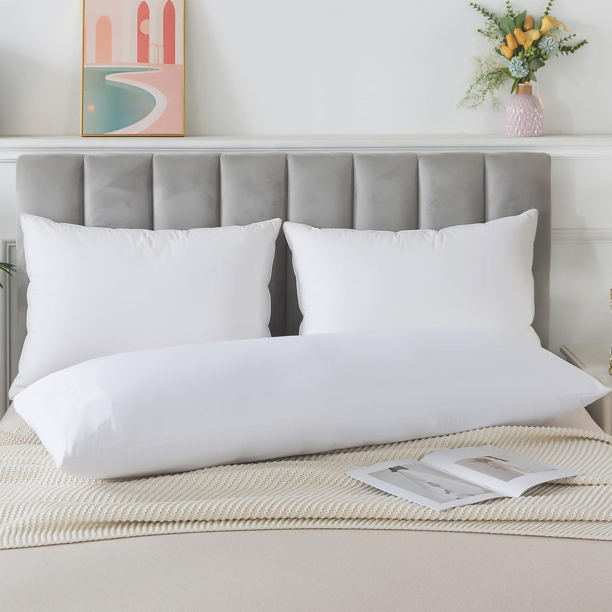 Memory Foam Body Pillow Insert,Bed Pillow for Adults
